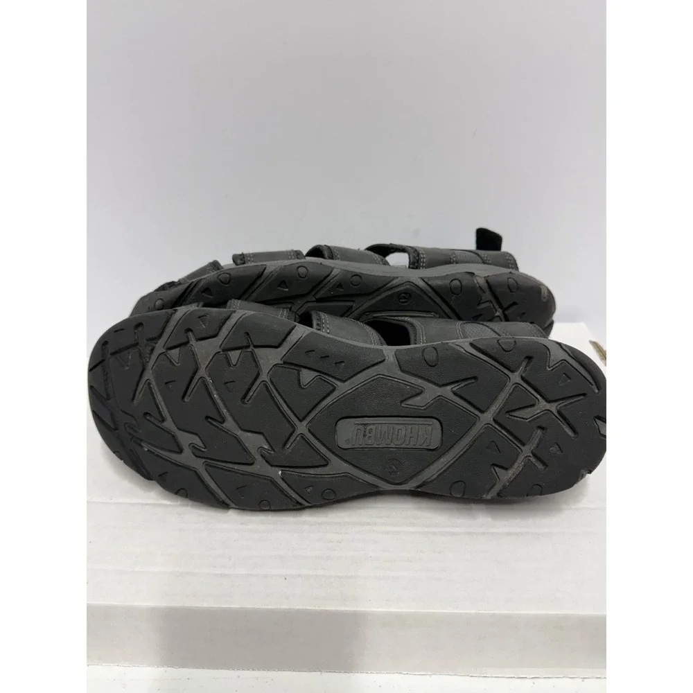 Khombu Closed Toe Quick-Lace Fisherman Sandals Men's Size‎ 12 Black Casual Wear